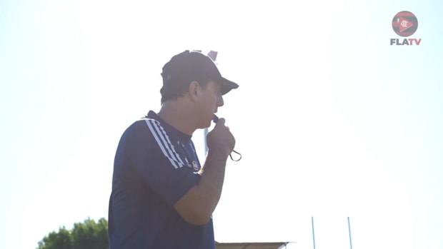 Flamengo's session at Boca Juniors' training centre
